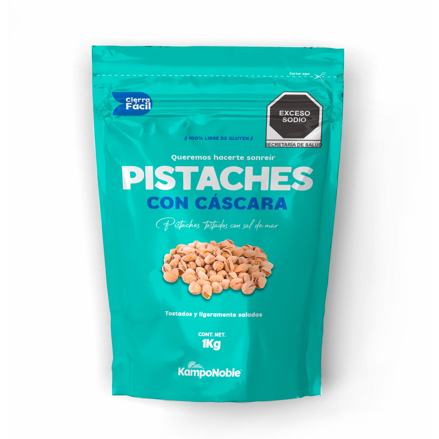 Pistache Tostado & Salado | Con cáscara | Con. Net: 1kg | Sin aceites añadidos.