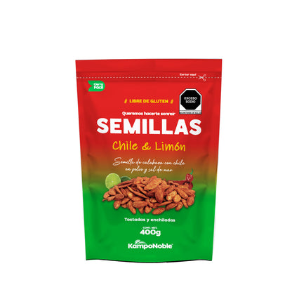 Semilla de Calabaza Chile & Limón | Cont Net: 400 gramos | SIn Aceites