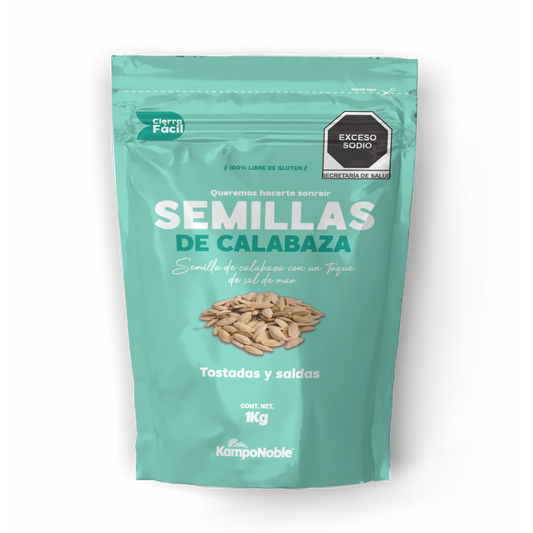 Semilla de Calabaza Tostada & Salada 1kg | Sin conservadores y Sin Aceites |